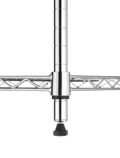 Whitmor Supreme Small 3 Tier Shelving Chrome